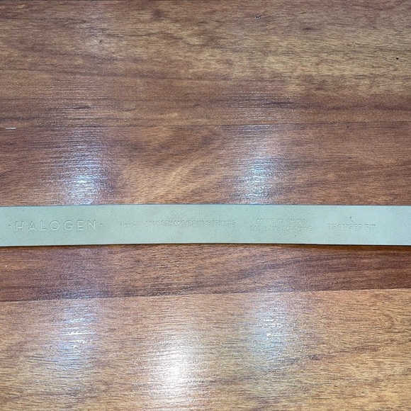 Halogen snakeprint leather belt gray - Picture 2 of 3